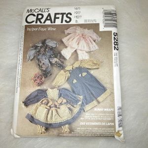 McCall's 5282 Wardrobe for Faye Wine Country Rabbit dolls